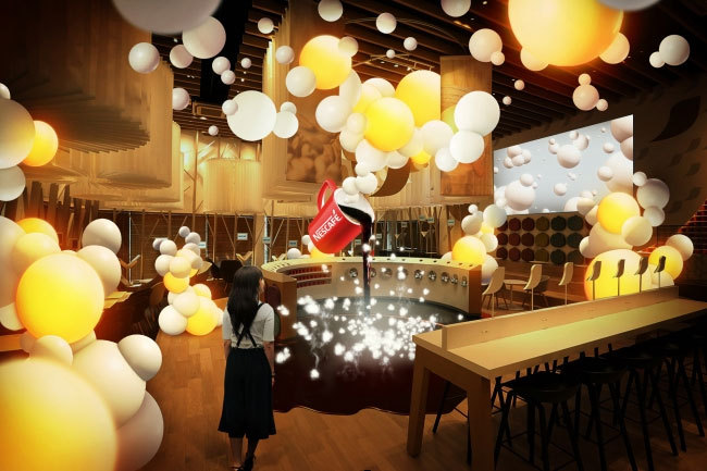 "泡"カフェが原宿に限定オープン - ネイキッド監修の非日常空間で楽しむ一流シェフ考案料理｜写真1