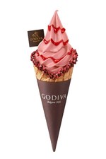 ゴディバの限定プレミアムソフトクリーム、甘酸っぱいストロベリー×贅沢チョコレート｜写真3