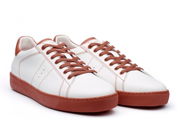 「649 Sneaker」ローラン・ギャロス コラボレーションモデル
ホワイト/オレンジ 75,000円＋税