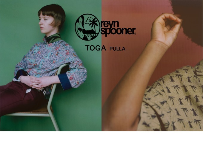 ハワイ｜トーガ プルラ×レインスプーナーのハワイアンシャツ、2,000種類の柄からセレクトした生地を使用