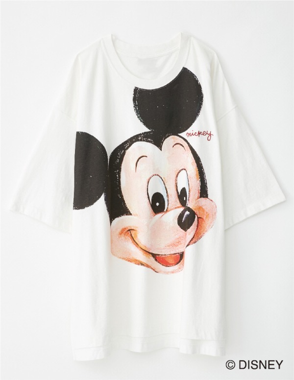 完全受注生産品】Disney MOUSSY マウジー ミッキー ミニー シャツ