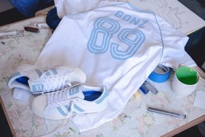 adidas KROOKED GONZ 89 青シャツ adidas skateboarding×krooked GONZユニフォーム - メルカリ