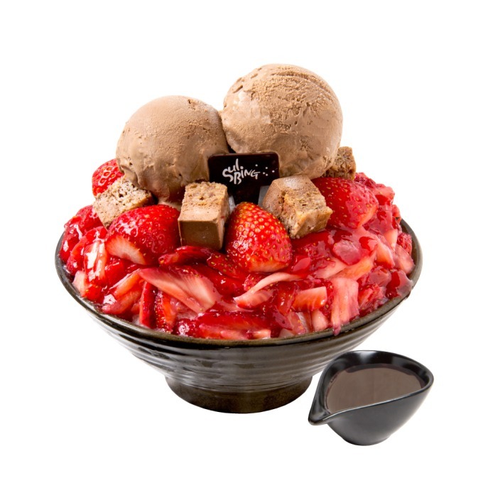 ソルビンの"いちごチョコ"かき氷、甘酸っぱい苺×ブラウニー×チョコアイス - 1日10食限定｜写真1