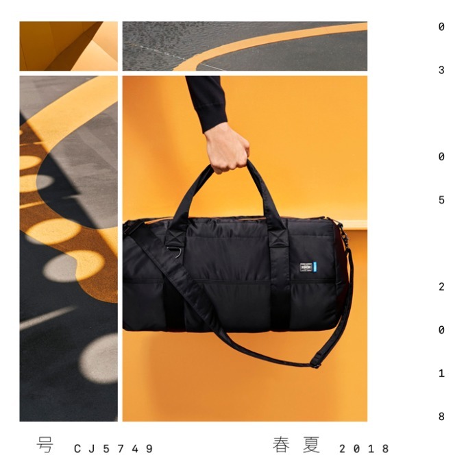 Porter✖️ adidas originalコラボ　バック アディダス×ポーター、ブラックをベースに両ブランドのカラーで