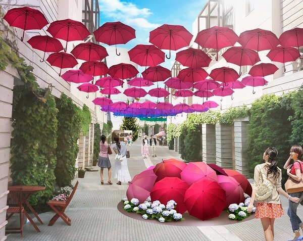 星野リゾート“カラフル傘が空を彩る”梅雨イベント軽井沢＆山梨で開催 | 写真