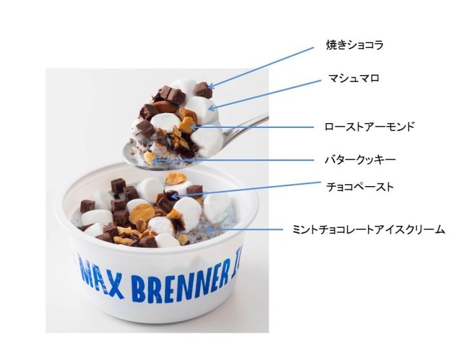 マックス ブレナー(MAX BRENNER) ミントチョコレートチャンクアイスクリーム｜写真2