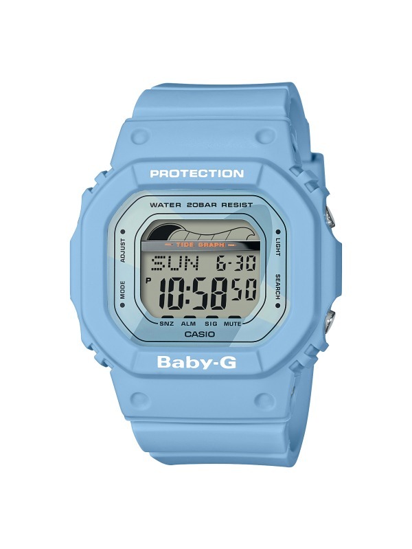 BABY-Gの新作腕時計 - レトロサーフをイメージ、波の情報がわかるタイドグラフ機能付き｜写真3