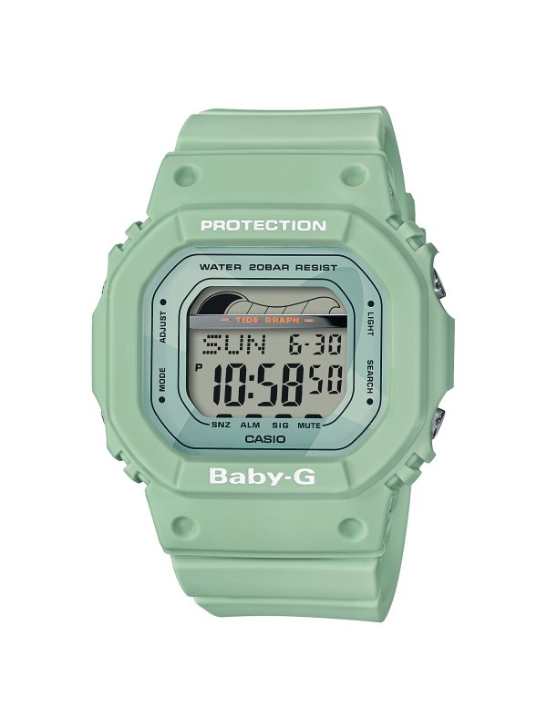 BABY-Gの新作腕時計 - レトロサーフをイメージ、波の情報がわかるタイドグラフ機能付き｜写真4