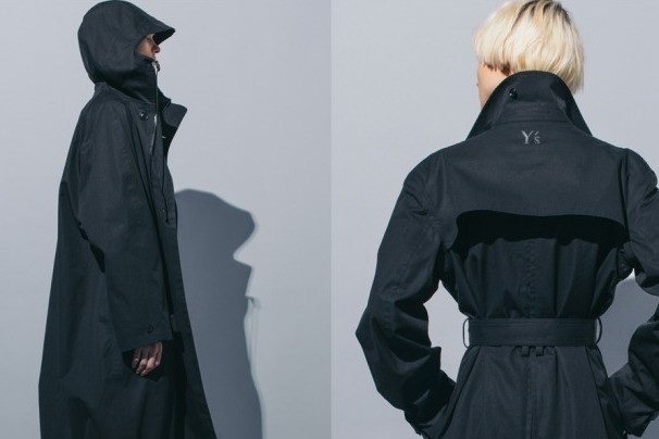 Y’sの本格派レインコート - 布製傘の基準をクリアする素材を使用、トレンチコート＆フード付きコート