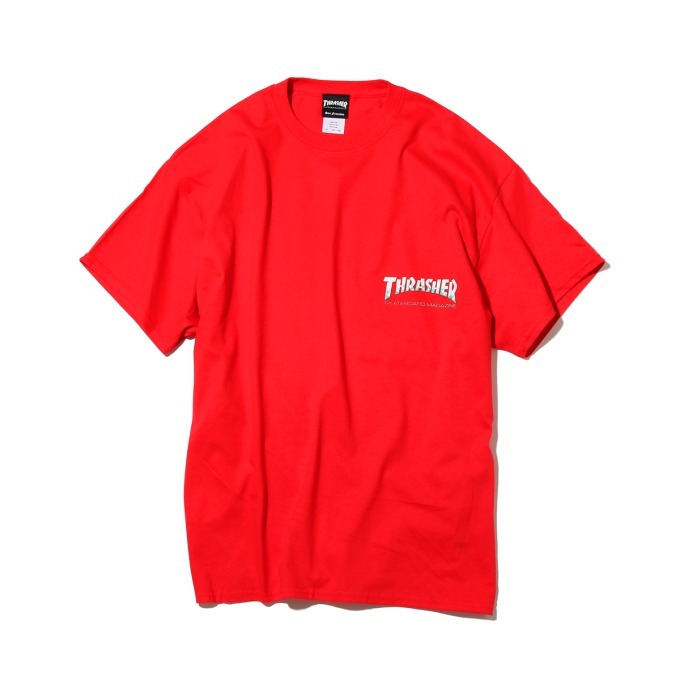 キネティクスからスラッシャーによる別注Tシャツ、炎のロゴを3Dで施したバックプリント｜写真6