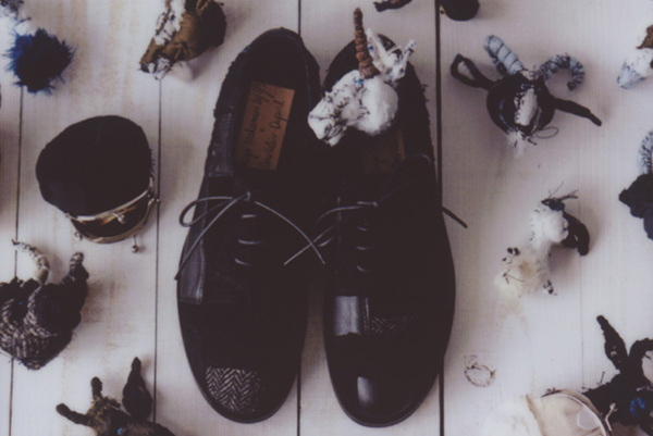 カヨ ナカムラ バイ ワイズ×アン-ヴァレリー・デュポン、Y'sの過去の残布を使ったバッグやシューズ