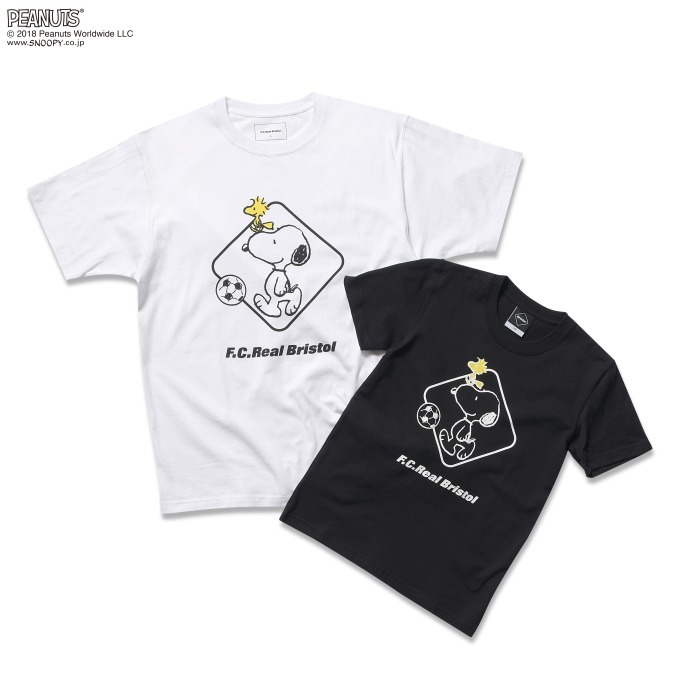 F.C.R.B.から、スヌーピー＆ウッドストックを描いたTシャツやニューエラキャップなど｜写真1