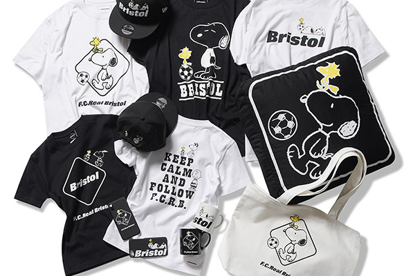 F.C.R.B.から、スヌーピー＆ウッドストックを描いたTシャツや 