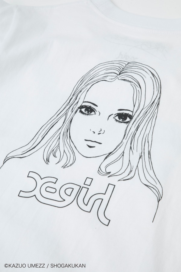 X Girl 楳図かずおのコラボtシャツ 漫画 おろち 風の女の子イラストをプリント ファッションプレス