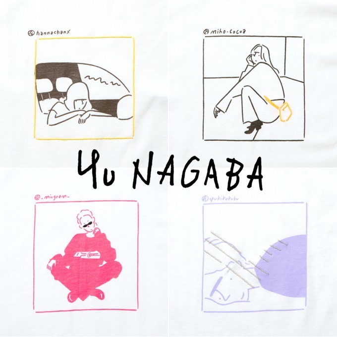 イラストレーター長場雄×ビームスT、SNSで話題の4人を描いたTシャツが登場｜写真9