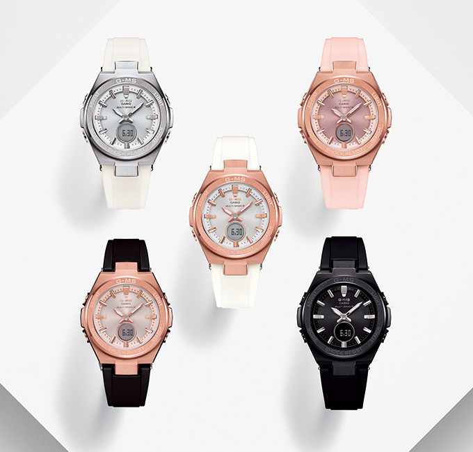 BABY-Gの腕時計「ジーミズ」からメタル素材のケースが輝く新モデル 