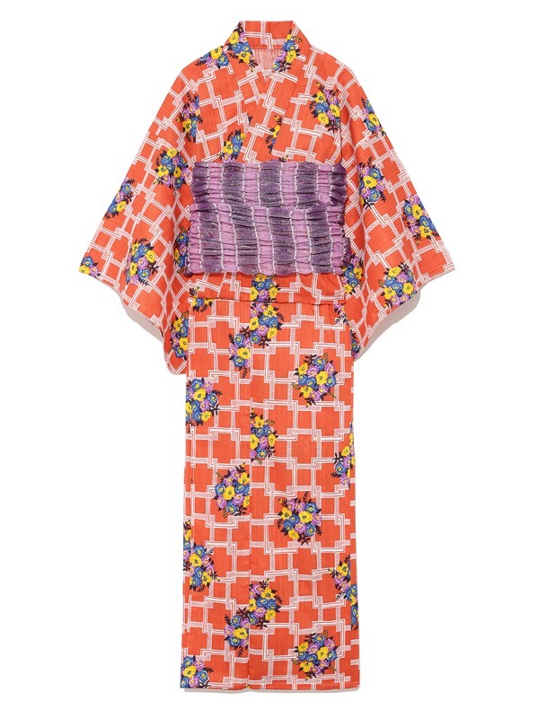リリー ブラウンから“フラワー柄”の夏浴衣、カラフル花柄でレトロモダンに | 写真