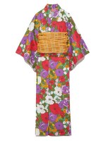 未使用タグ付　リリーブラウン 浴衣 帯セット ピンク 小花柄 2024年モデル 未使用タグ付 リリーブラウン 浴衣 帯セット ピンク 小花柄 2024