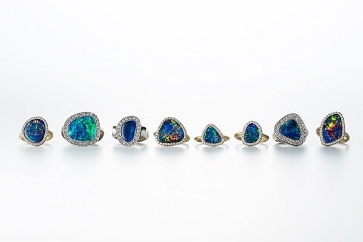 「hum」全て1点物ジュエリーの期間限定ショップ、ギンザ シックスで - オパールやダイヤモンドなど