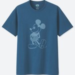 ユニクロ“藍色”ミッキー＆ミニーのディズニーTシャツ、メンズ＆ウィメンズで発売｜写真1