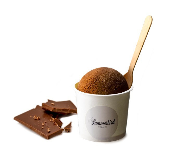 「オーガニックチョコレートアイスクリーム」750円＋税