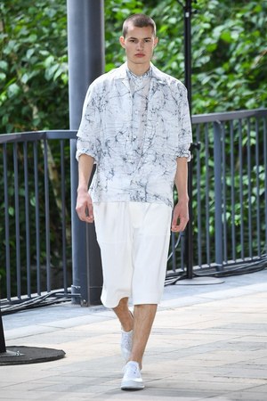 ISSEY MIYAKE MEN 19ss シャツ 絞り染め イッセイミヤケメン-