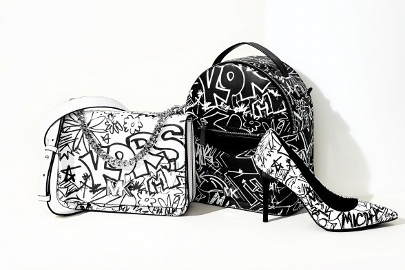 マイケル・コース“落書き風ロゴ”入りグラフィティバッグ＆シューズ発売
