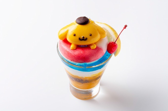 サンリオいちご新聞のコラボカフェが新宿に、ポムポムプリンの「プカプカプリンパフェ」など|写真2