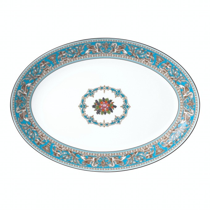 ウェッジウッド「フロレンティーン ターコイズ」新作、日本の食卓にぴったりなターコイズの絵柄食器｜写真1