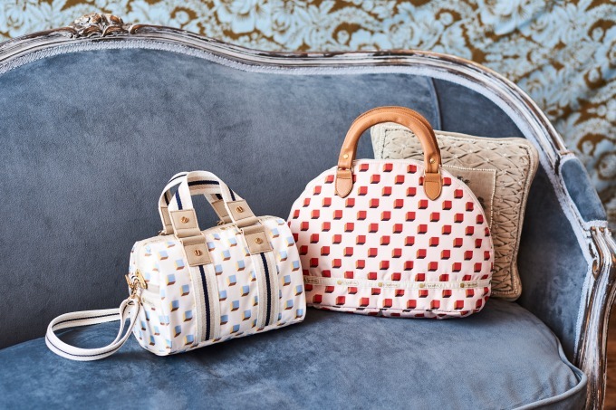 レスポートサック「角砂糖」柄の新作バッグ、コーヒー＆ミルクカラーで - 風間ゆみえとコラボ