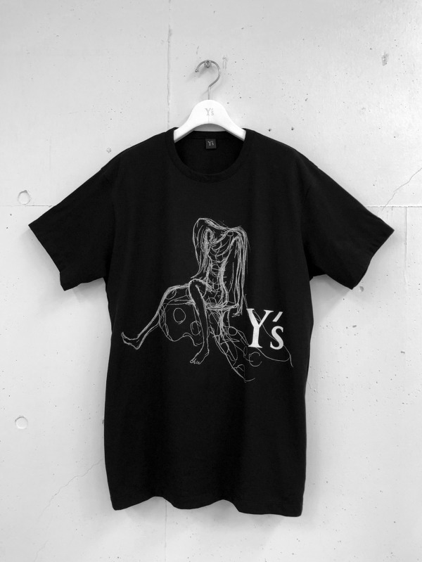 Y's、山本耀司のドローイングTシャツ発売 - Y'sロゴを表現する女性がモチーフに｜写真5