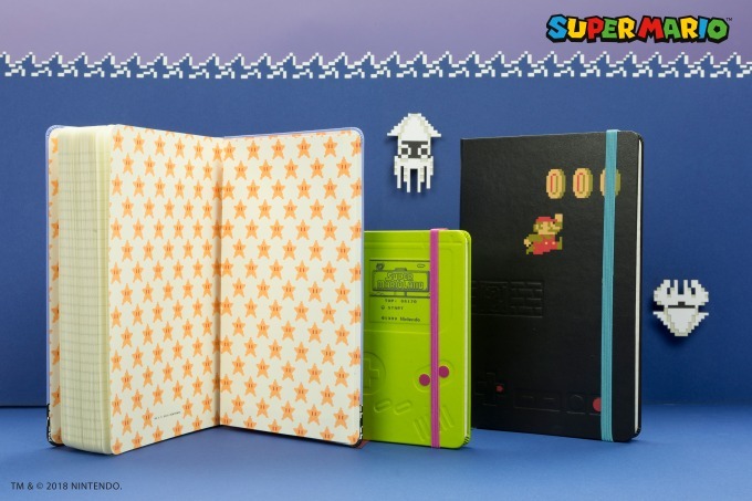 モレスキン×スーパーマリオの限定ノートブック、ゲームボーイやジャンプするマリオをデザイン｜写真3