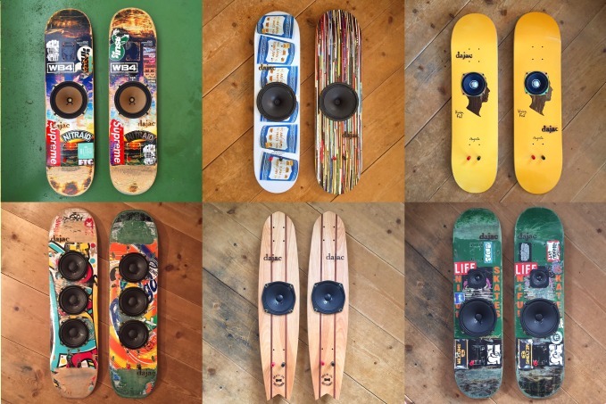 スピーカー｜スケートボードスピーカー「ダジャック」目黒で発売、USEDデッキ×ヴィンテージスピーカー