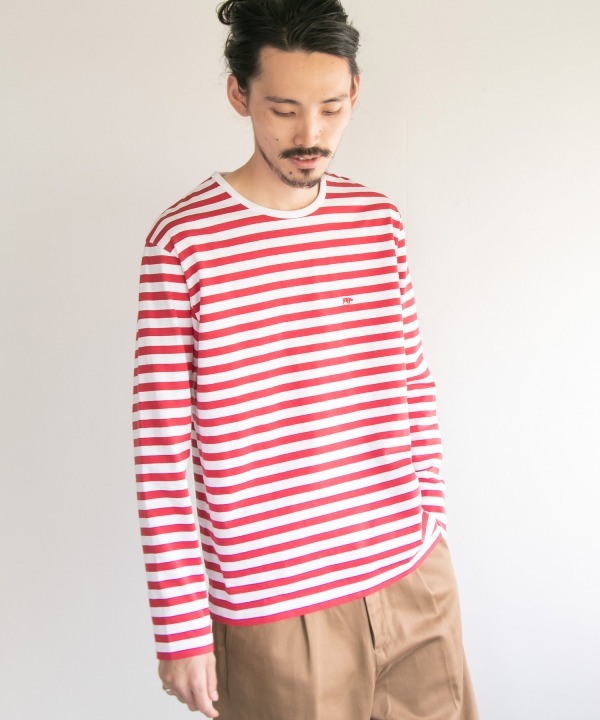 サイ×アーバンリサーチの別注メンズTシャツ - サイロゴを小さく刺繍した長袖モデル｜写真6