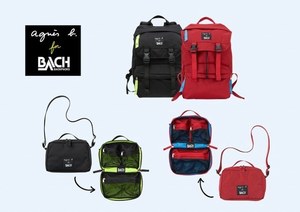 アニエスベー×バッハ、シンプルで機能性の高いバックパック＆サコッシュ