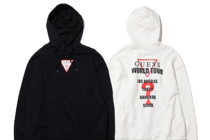 GUESS×アトモス、架空のツアーをイメージしたバックプリントのパーカーなど3型