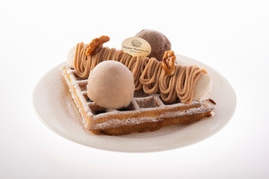 ピエール マルコリーニ“マロン”の秋スイーツ - モンブランをイメージしたパフェやワッフルなど