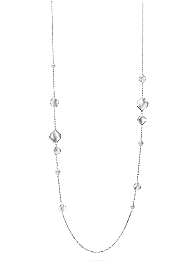 MIKIMOTO ミキモト パール ダイヤ ネックレス レ ペタル プラス