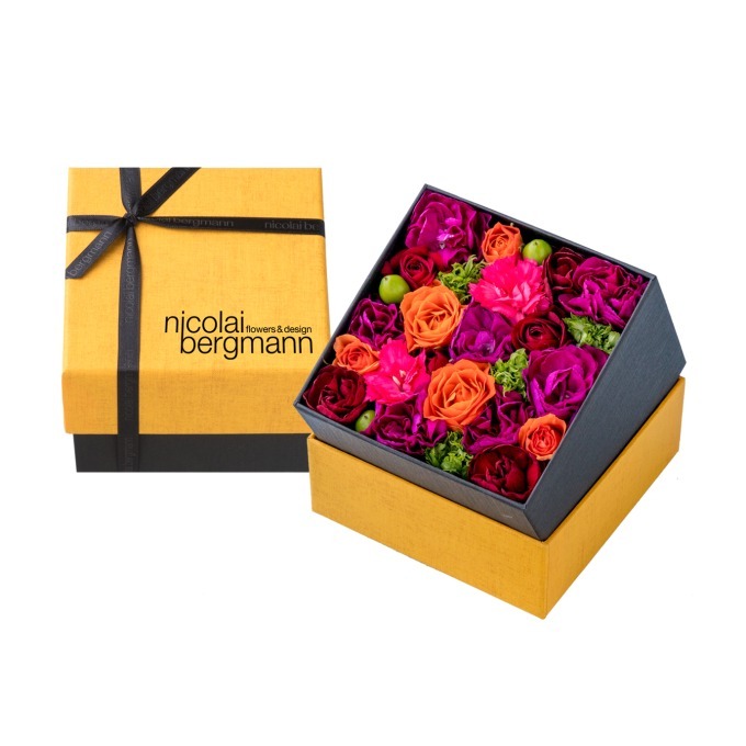 ニコライ バーグマンの秋限定フラワーギフト、オレンジやパープルの花々を集めたボックスなど｜写真1