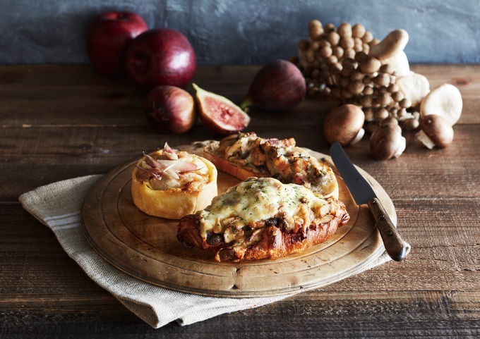 三井アウトレットパーク｜ブール アンジュの季節限定パン - "秋の味覚"がテーマ、きのこのクロックムッシュやサツマイモ食パン