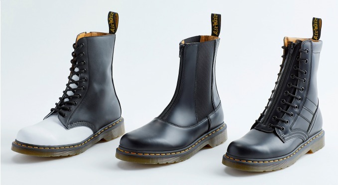 YOHJI YAMAMOTO× Dr.Martens 10ホール ジップブーツ