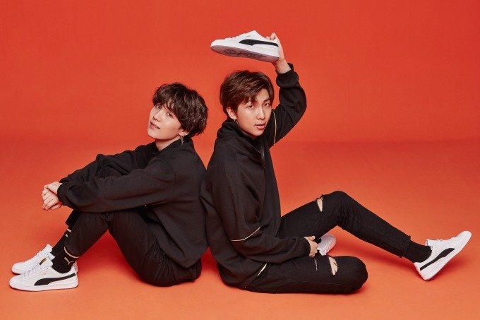 BTS PUMA バンタンコラボ パーカー ブラック グレー 2点セット