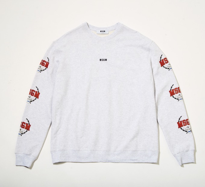 MSGM エムエスジーエム PANEL SWEAT SHIRT クルー スウェット