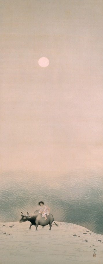 菱田春草 《月下牧童》 1910(明治43)年 絹本・彩色 山種美術館