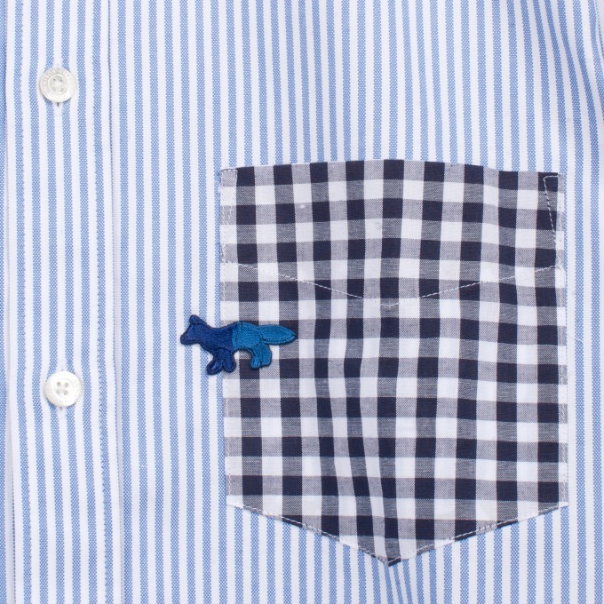 メゾン キツネ × ブルーブルー「インディゴ」を基調としたシャツやスウェットを発売｜写真13