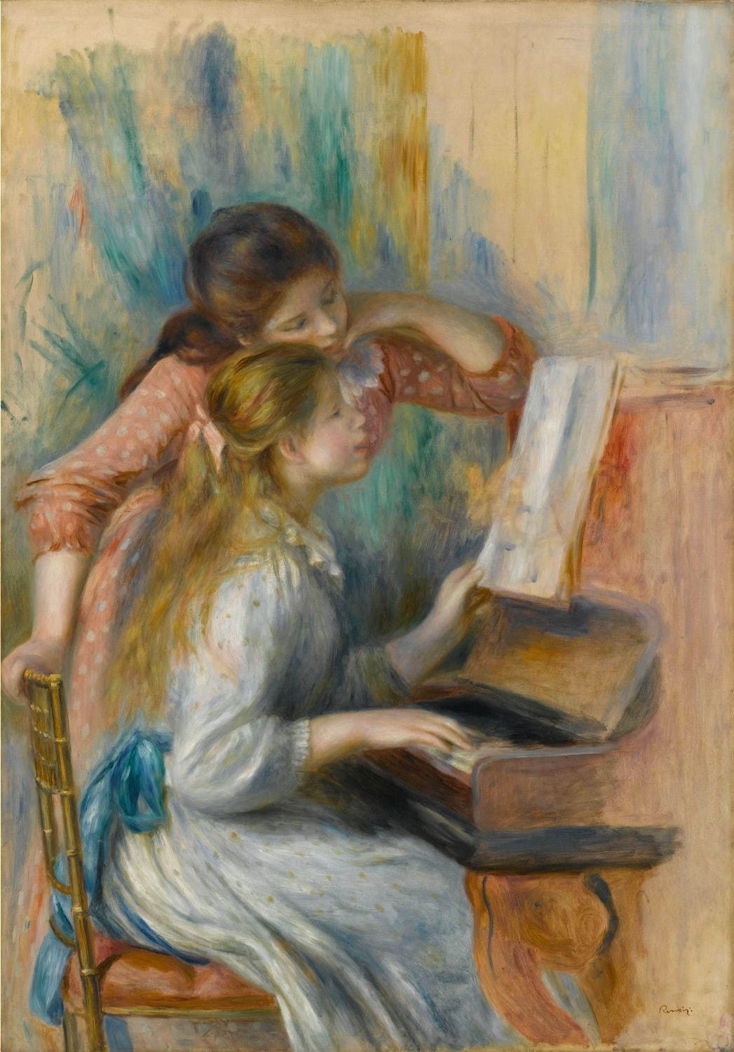 オーギュスト・ルノワール《ピアノを弾く少女たち》1892年頃、油彩・カンヴァス、116×81cm
Photo © RMN-Grand Palais (musée de l