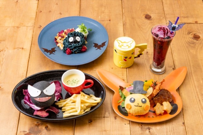 「ポケモンカフェ」ハロウィン限定スイーツ＆ドリンク、モンジャラのモンブランやピカチュウのマロンラテ｜写真1