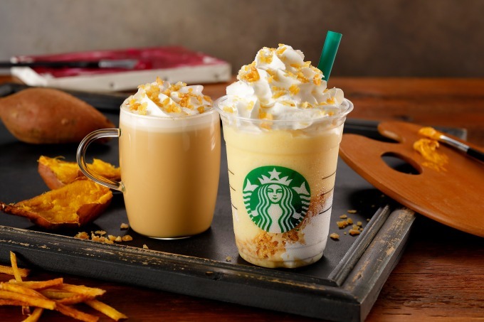 スターバックス(Starbucks Coffee) クリスピー スイート ポテト フラペチーノ / ラテ｜写真1