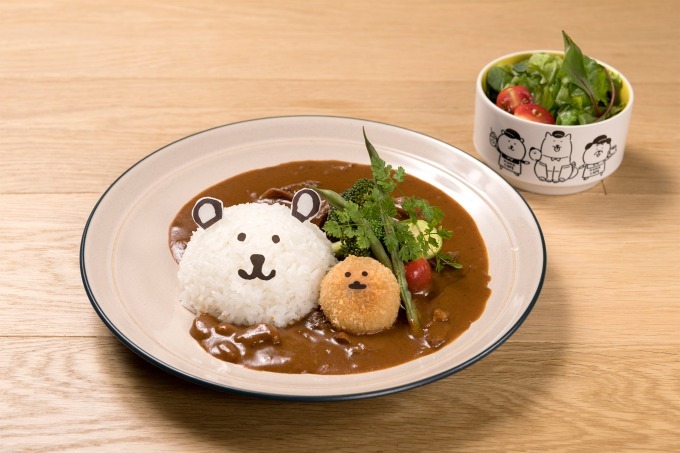 「←なかよしカレー」マグカップ付き 1,590円／マグカップなし 1,340円＋税