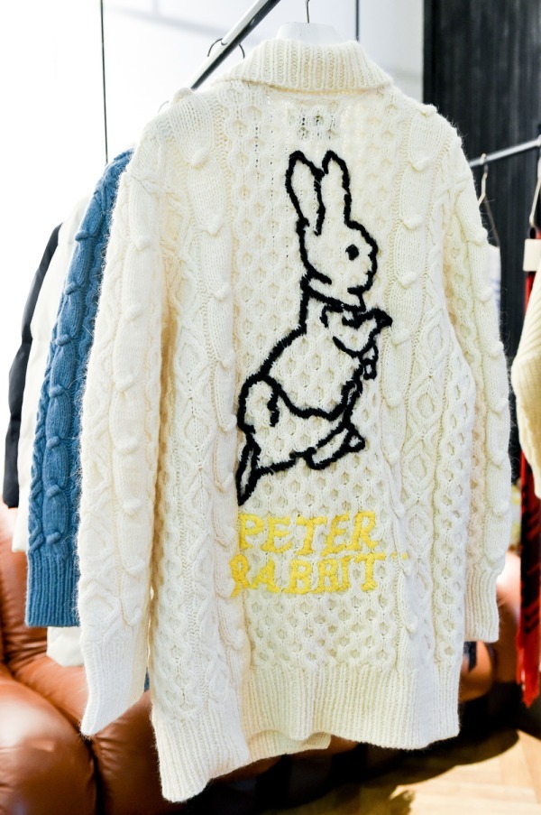 MUVEIL×PeterRabbit】アイボリーニットプルオーバー2018AW